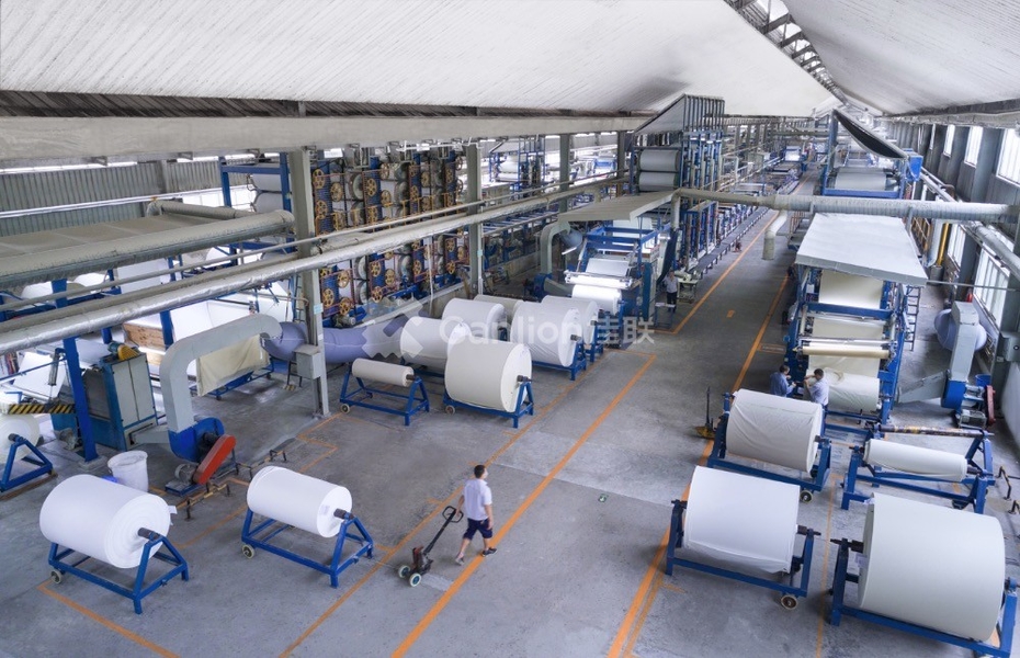 Mianyang Jialian printing and dyeing Co., Ltd. linha de produção do fabricante